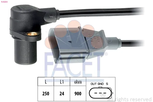Датчик колінвала 90254 Facet