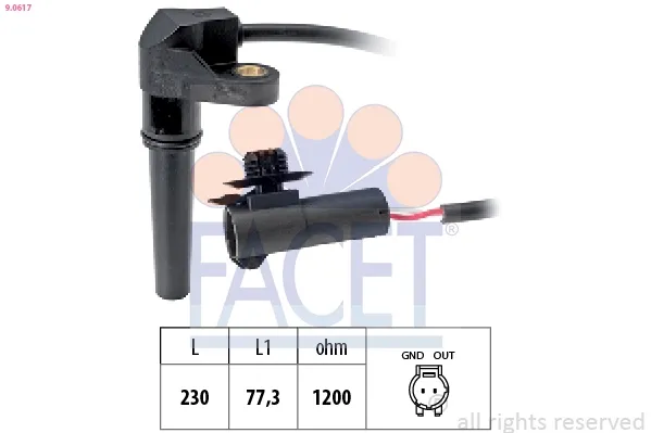 Датчик швидкості 90617 Facet
