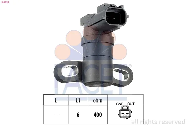 Датчик колінвала 90333 Facet