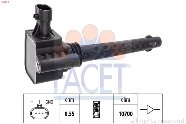 Котушка запалювання 96510 Facet