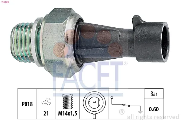 Датчик тиску масла 70129 Facet