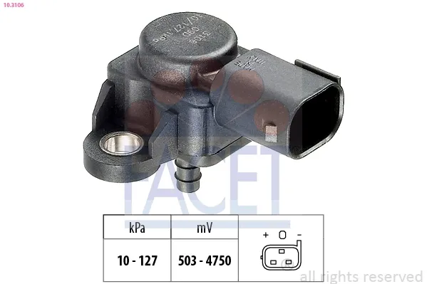 MAP сенсор Dodge Journey позашляховик (2008 - 2025) ціна, від