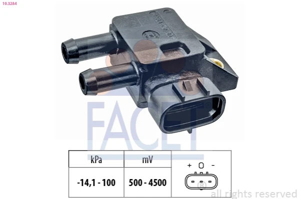 Датчик тиску вихлопних газів 103284 Facet