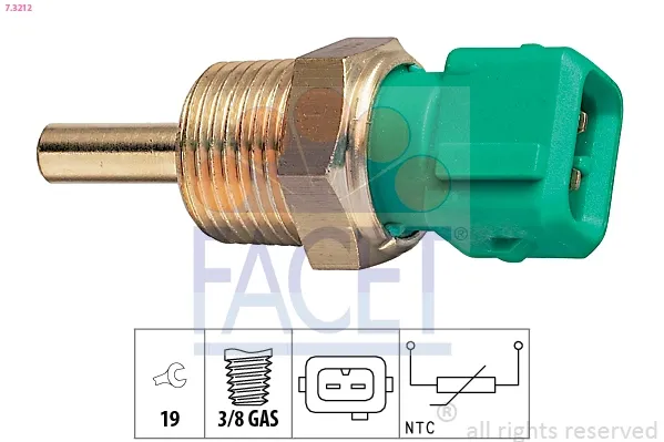 Датчик температури охолоджуючої рідини 8942287702000 Daihatsu