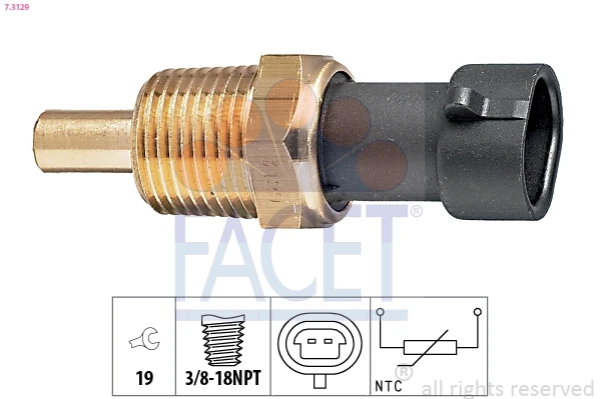 Датчик температури охолоджуючої рідини 73129 Facet
