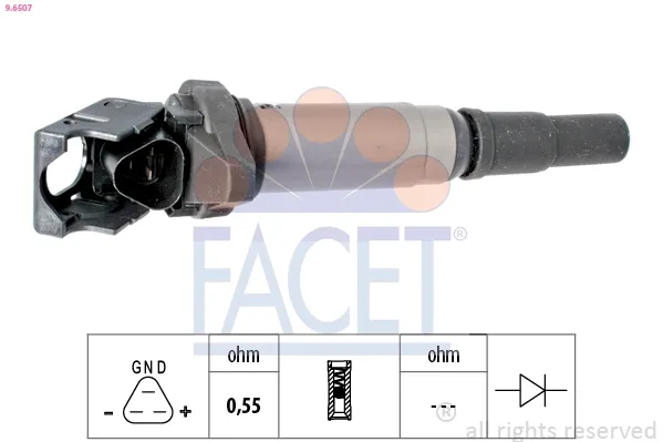 Котушка запалювання 96507 Facet