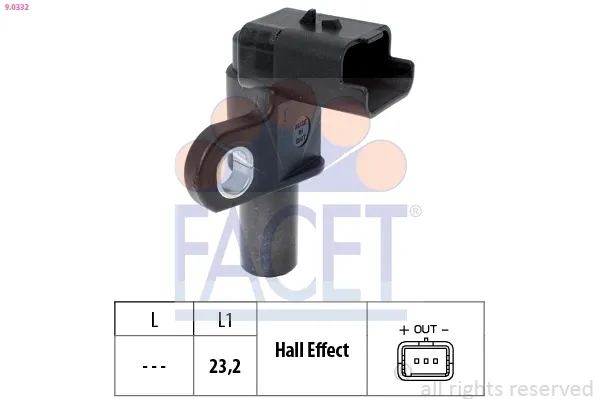 Датчик распредвалу 90332 Facet