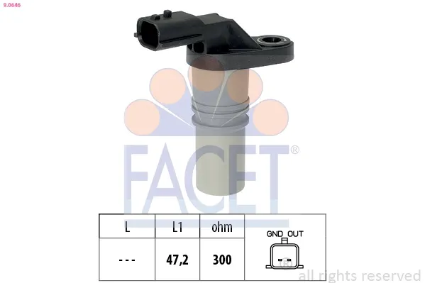 Датчик колінвала 90646 Facet
