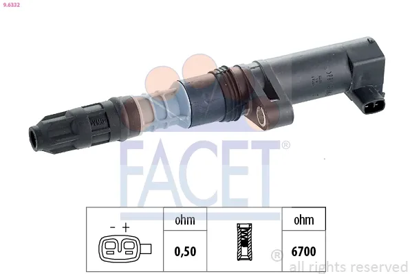 Котушка запалювання 96332 Facet
