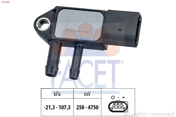 Датчик тиску вихлопних газів 103265 Facet