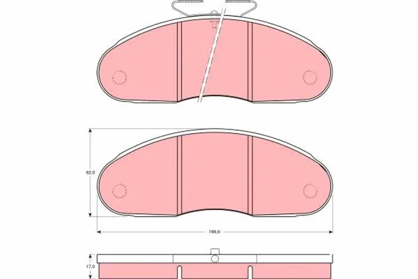 Передні тормозні колодки 7485114857 Renault (RVI)