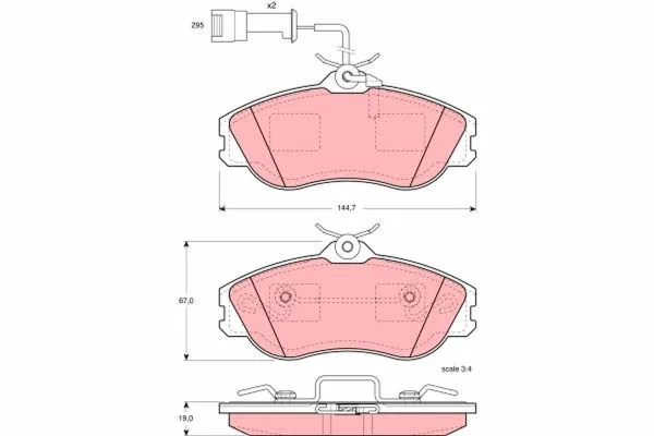 Передні тормозні колодки LP579 BRP