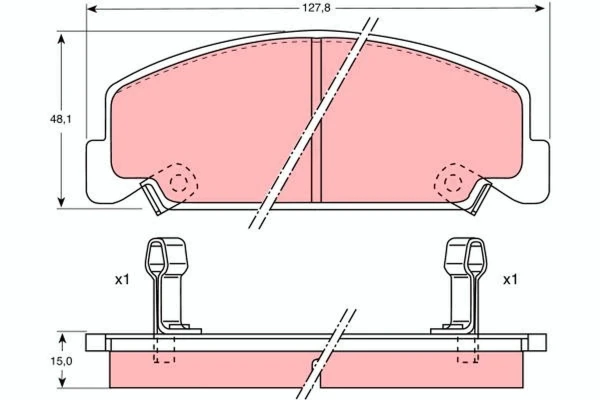  Передні тормозні колодки Honda Civic 4