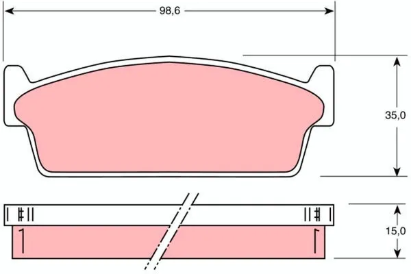 Задні гальмівні колодки MP149J Mintye