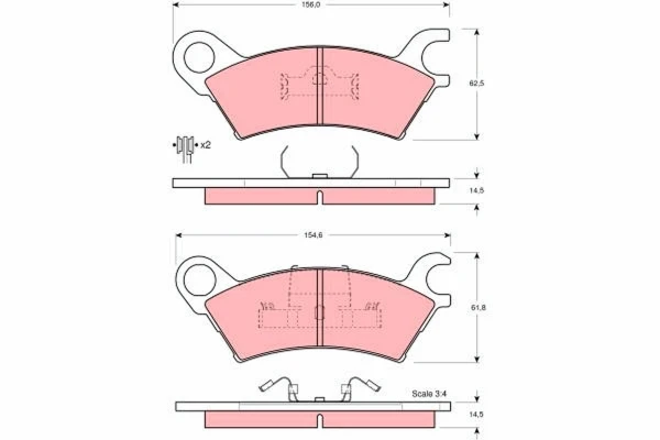  Передні тормозні колодки Mazda 929 2