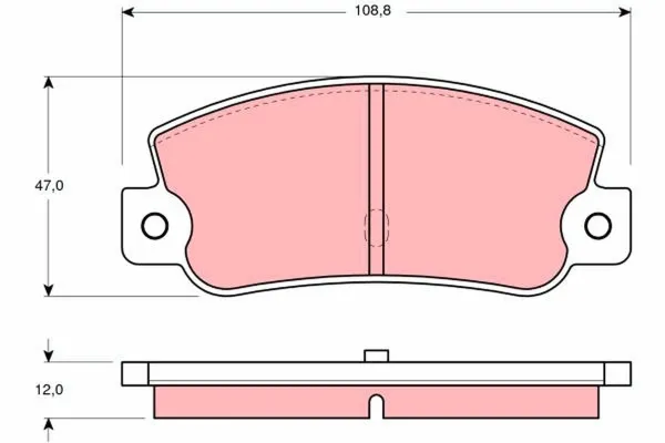 Задні гальмівні колодки Fiat Croma I