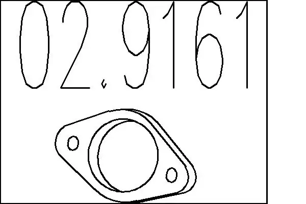 Прокладка глушника 029161 MTS