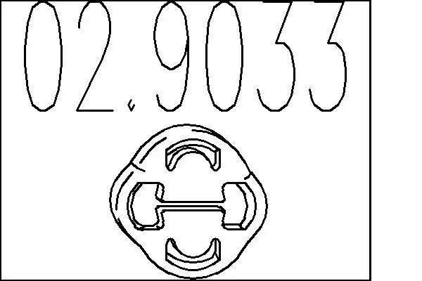 Подушка глушника 029033 MTS