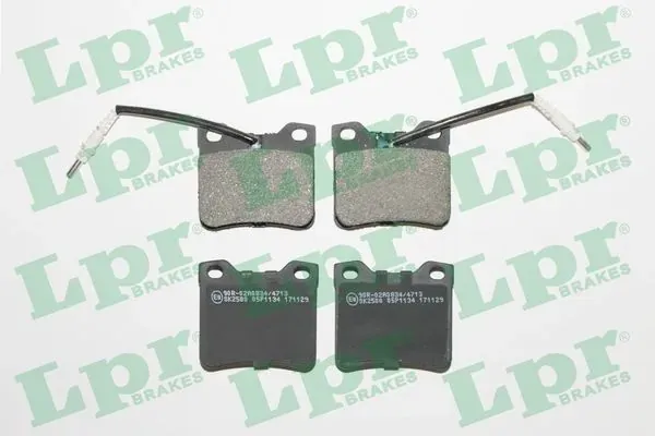 Задні гальмівні колодки 05P1134 LPR