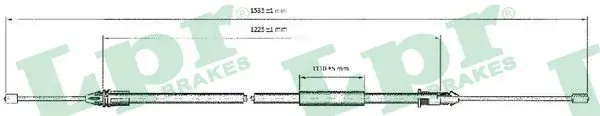 Трос ручного гальма задній, лівий C0403B LPR