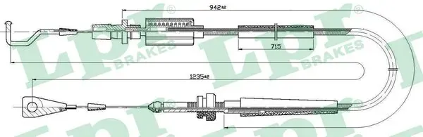 Трос газу C0030A LPR