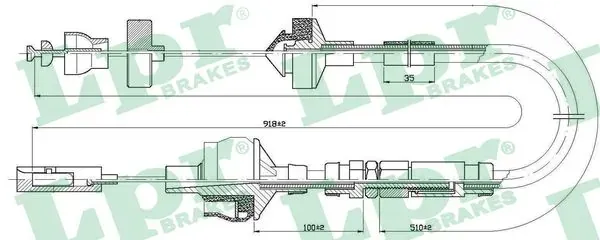 Трос зчеплення C0151C LPR