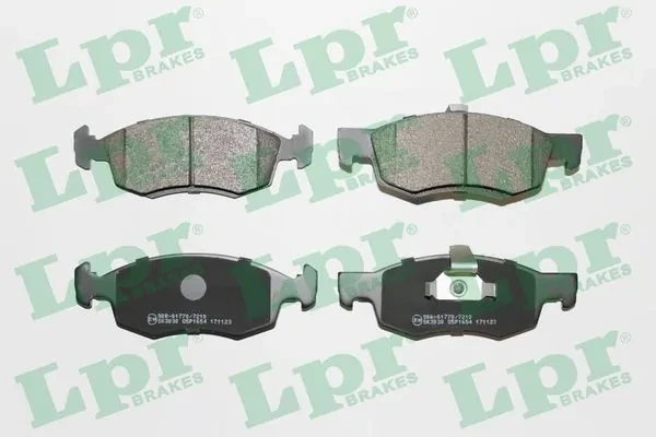 Передні тормозні колодки 05P1654 LPR