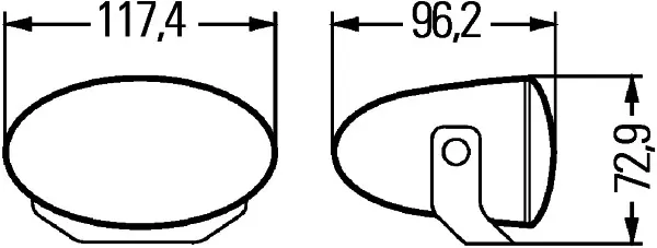 Фара (TUNING) (комплект з 2 шт.) 1FA008283811 HELLA