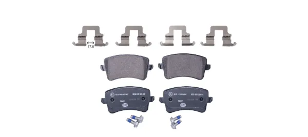 Задні гальмівні колодки 8DB355025391 HELLA