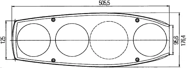 Лівий стоп 2VA341419111 HELLA