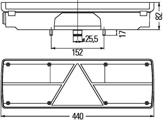 Лівий стоп 2VP340450151 HELLA