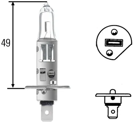 Лампочка галогенна 8GH002089153 HELLA