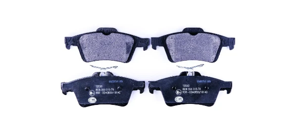 Задні гальмівні колодки 8DB355015761 HELLA