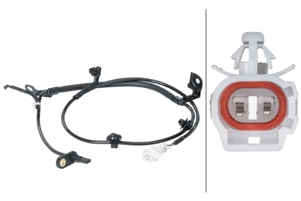 Датчик АБС (ABS) передній, правий 6PU012679801 HELLA