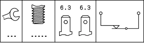 Жабка тормозу 6DF006551001 HELLA