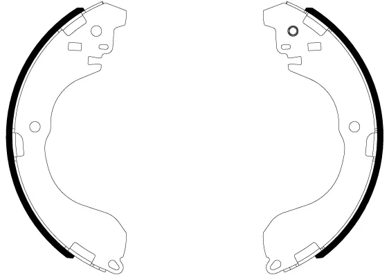 Колодки гальмові задні, барабанні 8DB355038041 HELLA