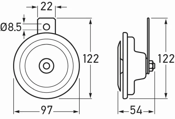 Сигнал звуковий (клаксон) 3BA002768382 HELLA