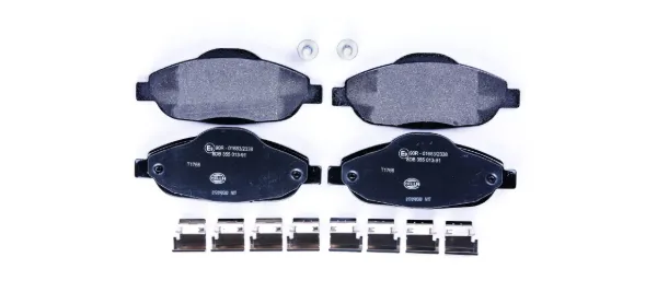 Передні тормозні колодки 8DB355013911 HELLA