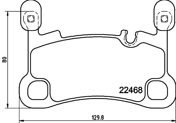 Задні гальмівні колодки 9Y0698451AC VAG