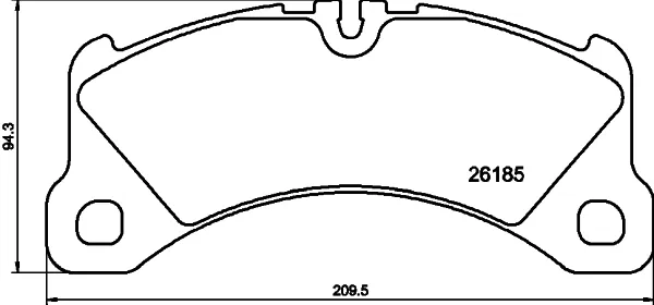 Передні тормозні колодки 5SP2347 Samko