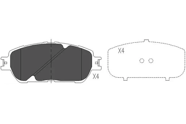 Передні тормозні колодки KBP9090 Kavo Parts