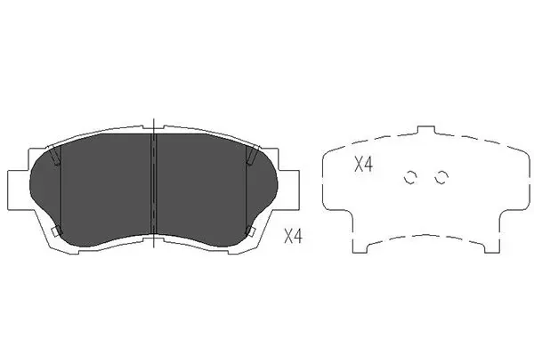 Передні тормозні колодки KBP9042 Kavo Parts