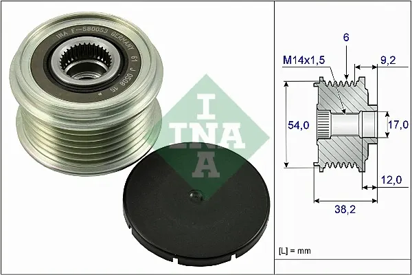 Шків генератора 535026310 INA