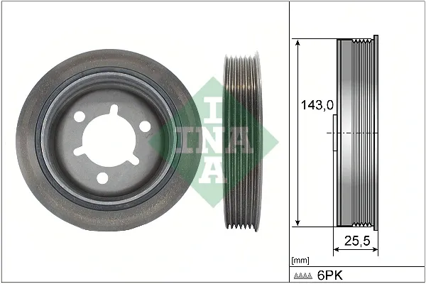 Шків колінвала 544014510 INA