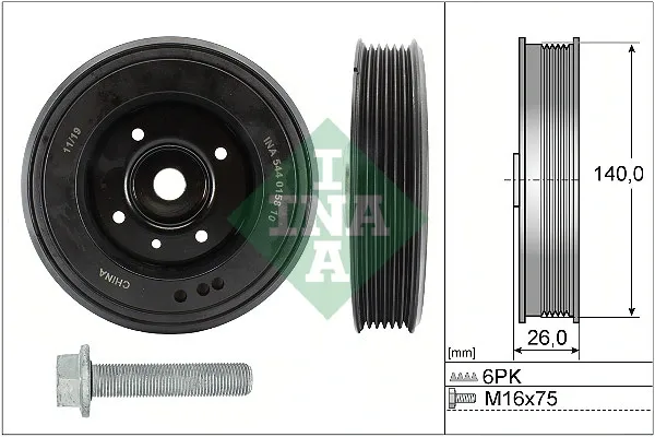 Шків колінвала 544015820 INA