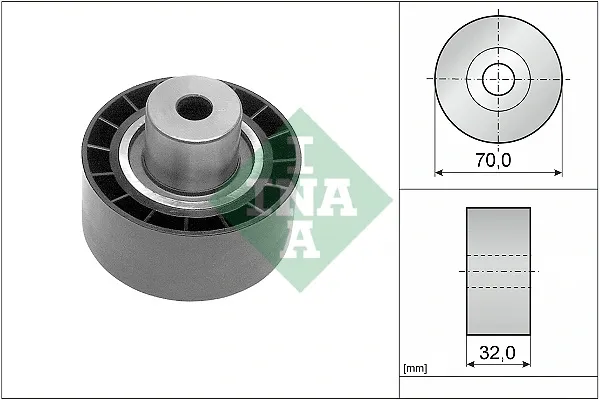 Ролик паразитний ГРМ 532023210 INA