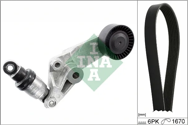 Ремінь приводний, агрегатів, комплект 529047410 INA