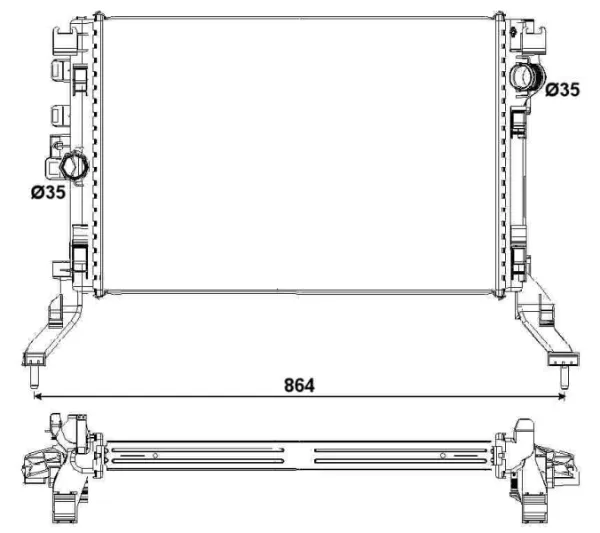 Радіатор 53027 NRF