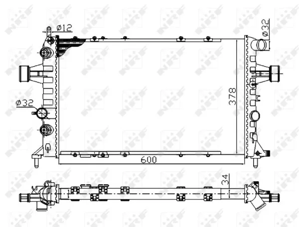 Радіатор 58178A NRF