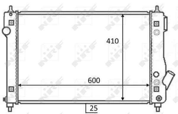 Радіатор 59054 NRF